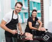 Hairdressers washing their clients hair