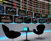 stock exchange rates tv screens