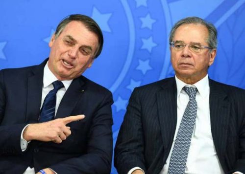 Bolsonaro e Paulo Guedes 